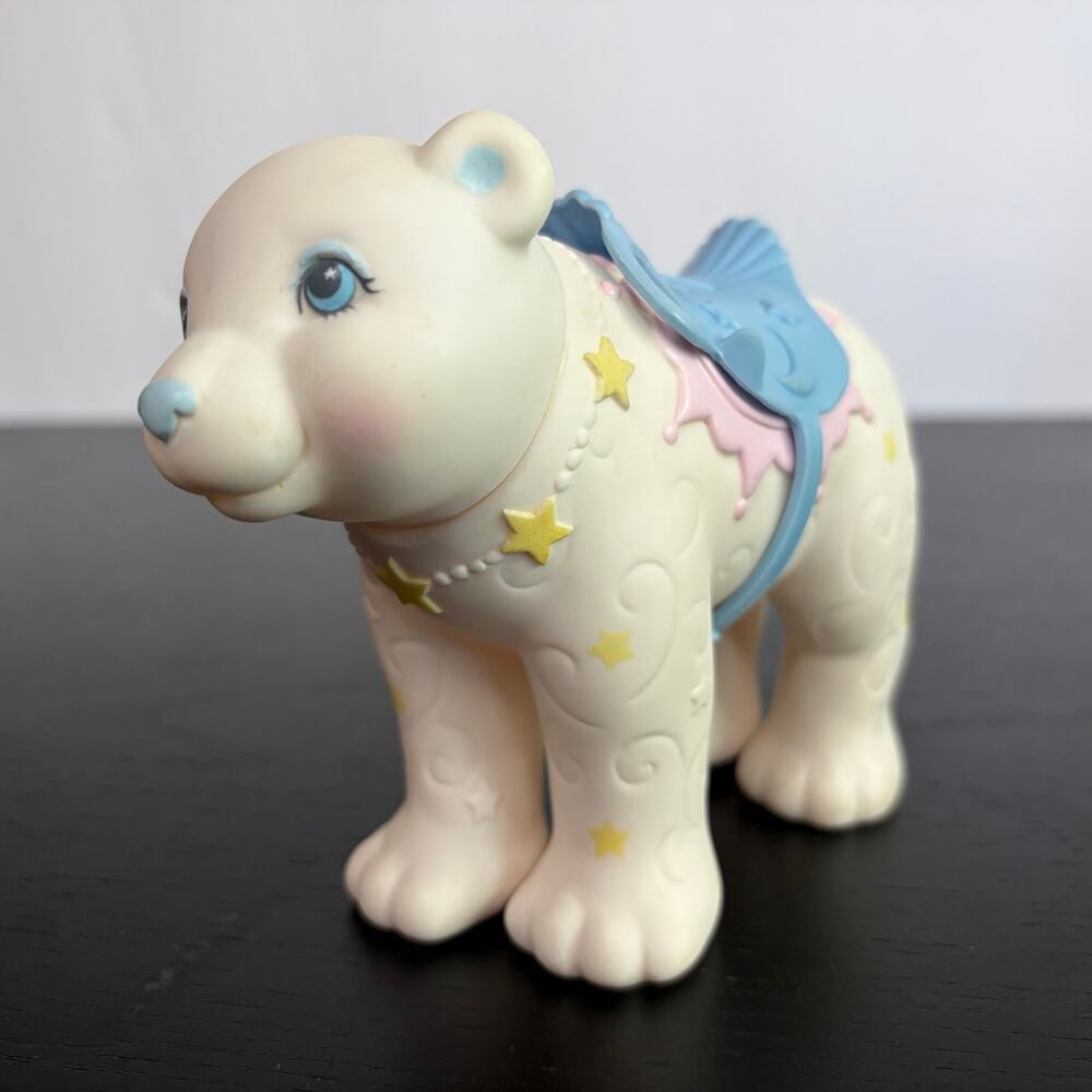 Vintage 1986 Moon Dreamers URSA MAJOR Polar Bear w/ Saddle Hasbro